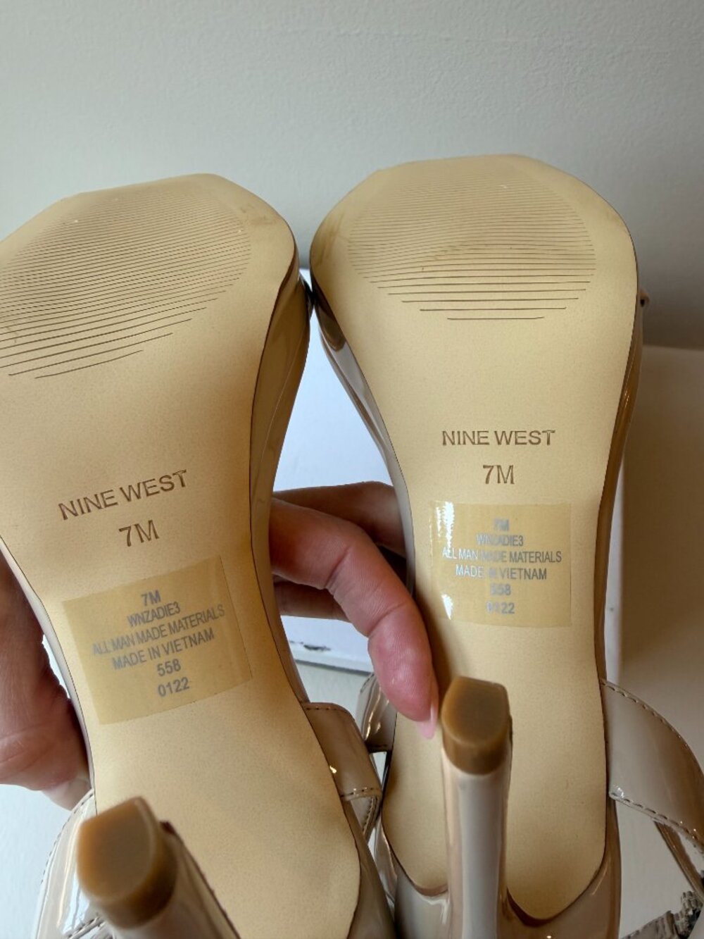Nine West Nude Stiletto Heels- size 7 - Picture 2 of 8